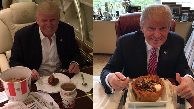 La dieta Trump aporta equilibrio: un día KFC, otro, mucho chili