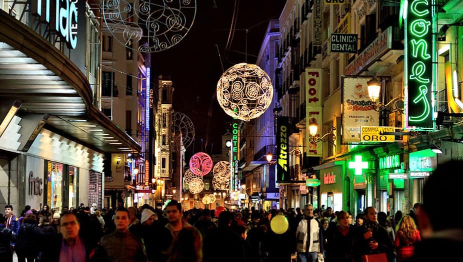 Madrid encabeza la lista de los destinos españoles en navidad más buscados este año