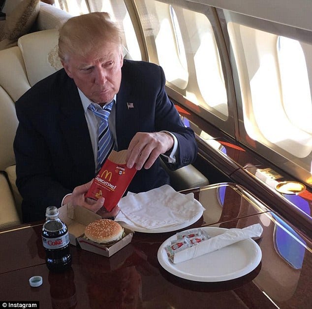 La dieta Trump no prescinde de McDonalds