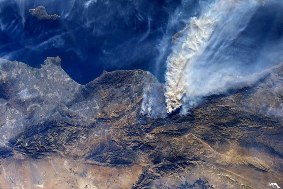 Incendios en California, vistos desde el espacio