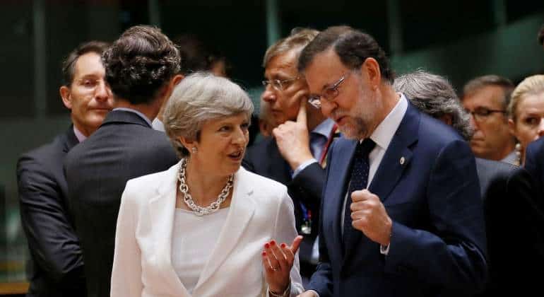 Encuentro entre Rajoy y May sobre el Brexit.