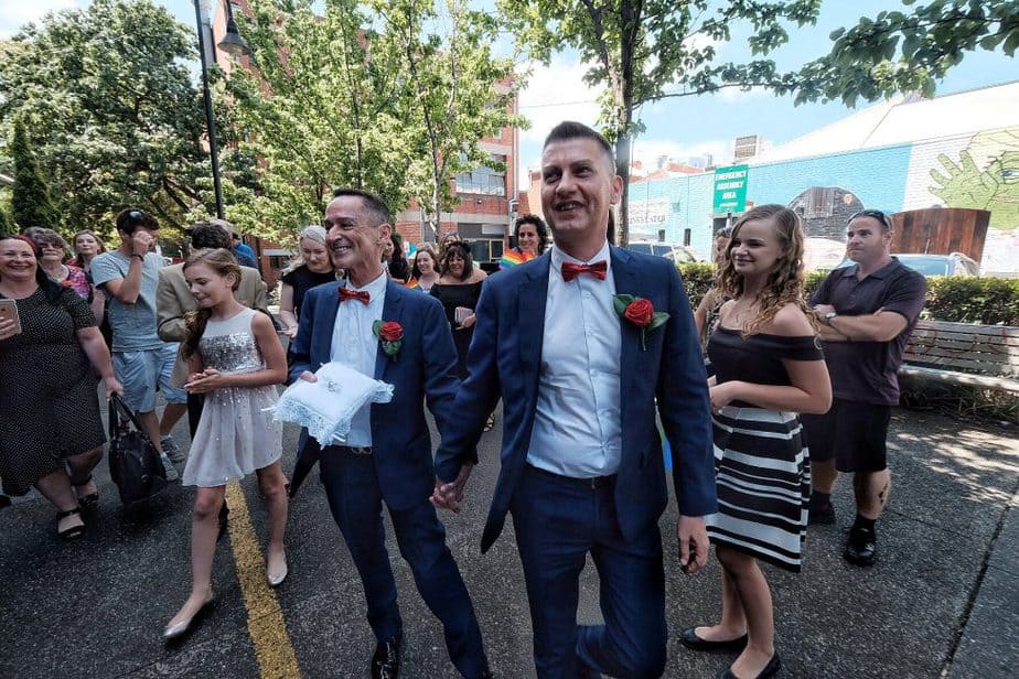 Matrimonio homosexual. Dos atletas, el primer matrimonio gay legal en Australia