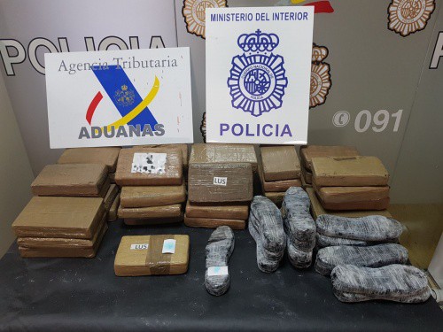 Cocaína interceptada en el Puerto de Algeciras.