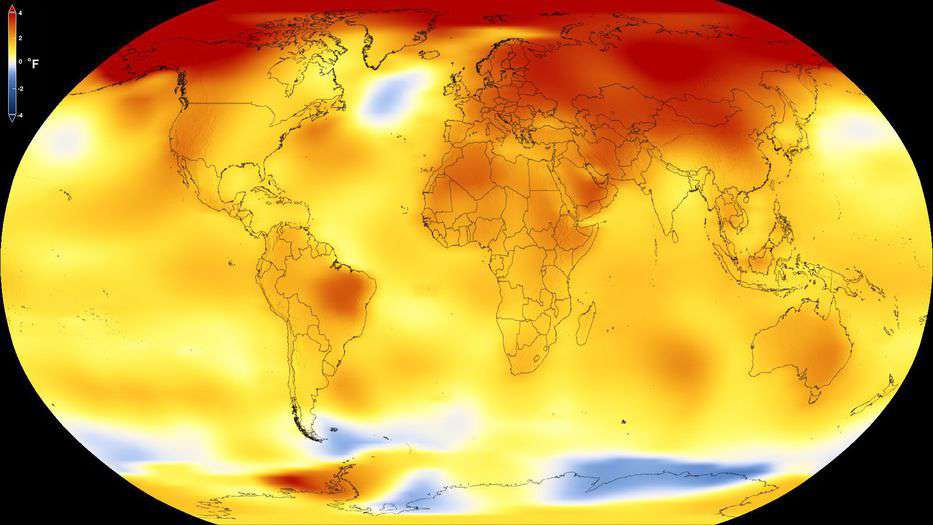 La NASA predice que el clima en 2018 seguirá clasificándose como "uno de las más calientes de la Tierra". 