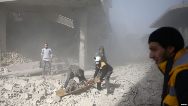 Bombardeos en Siria, los más sangrientos en los últimos tres años