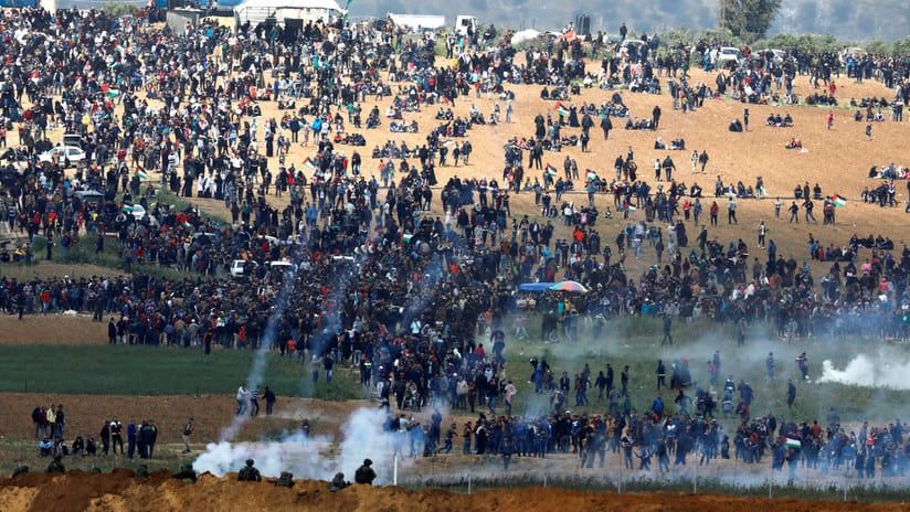 Protesta en Gaza: Al menos 7 palestinos muertos y 500 heridos