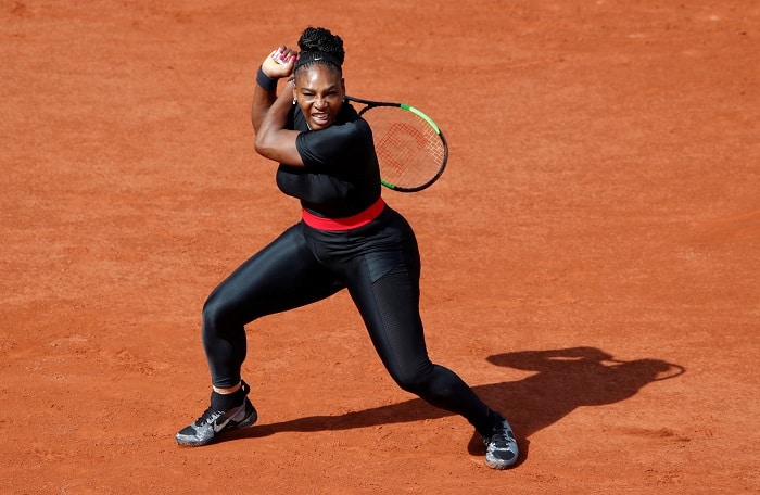 Tennis - French Open - Roland Garros, Paris, France - May 29, 2018   Serena Williams of the U.S in action during her first round match against Czech Republic's Kristyna Pliskova  REUTERS/Christian Hartmann     TPX IMAGES OF THE DAY