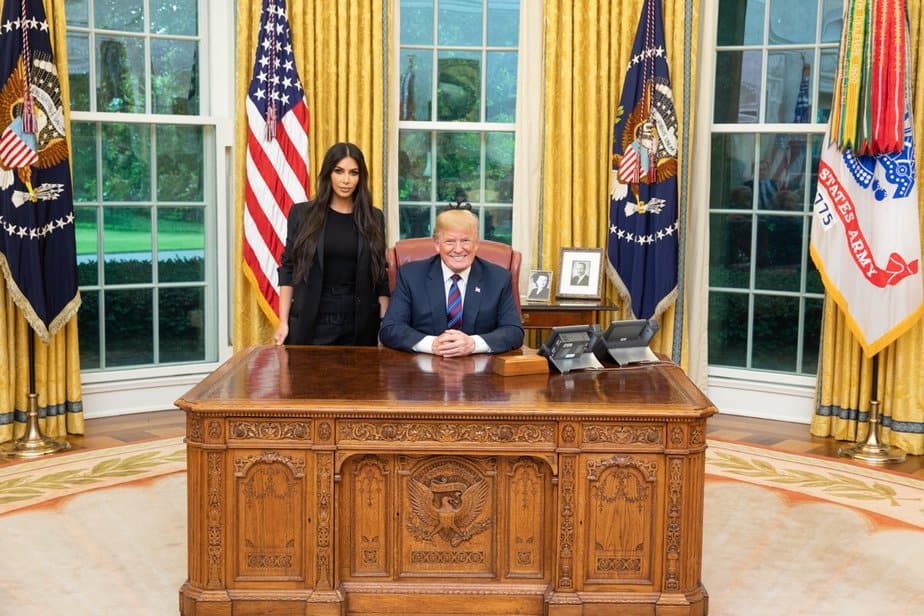 Trump y Kim Kardashian