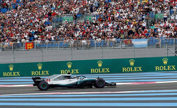 Formula One F1 - French Grand Prix - Circuit Paul Ricard, Le Castellet, France - June 23, 2018   Mercedes' Lewis Hamilton in action during qualifying   REUTERS/Jean-Paul Pelissier