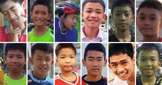 Los 12 niños de la cueva de Tailandia