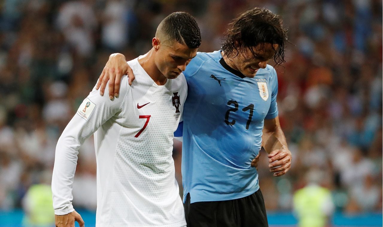 Maxi Gómez y Christian Stuani son los posibles reemplazos de Cavani en el duelo contra Francia por cuartos de final del Mundial 2018