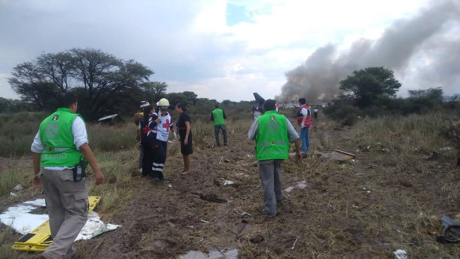 Accidente de avión en México