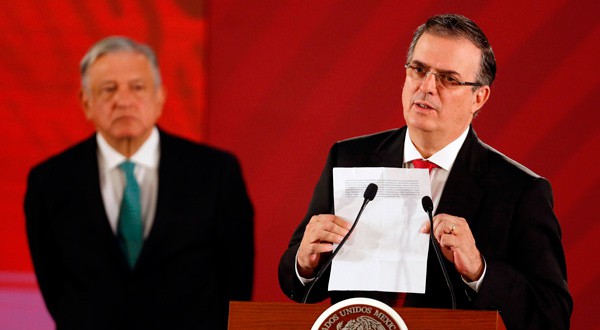 Marcelo Ebrard y López Obrador presentaron los pormenores del acuerdo con EEUU.