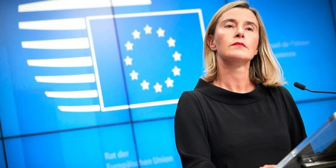 Federica Mogherini, alta representante de la Unión para Asuntos Exteriores, anunció la posición de la UE sobre Venezuela