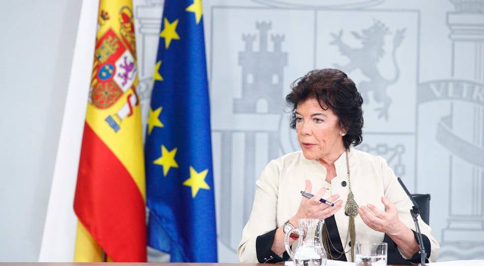 La portavoz del Gobierno español rechazó la posibilidad de unos nuevos comicios.
