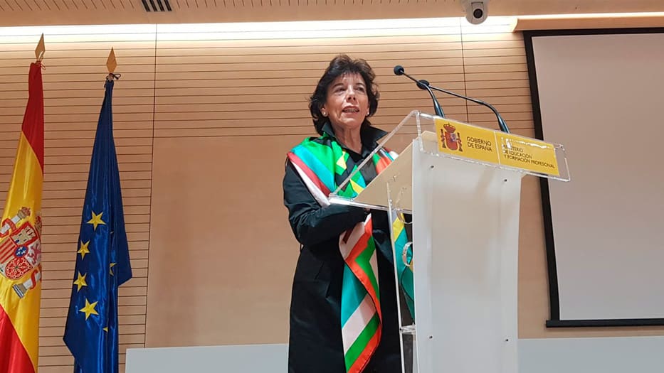 Isabel Celaá, portavoz del gobierno de España