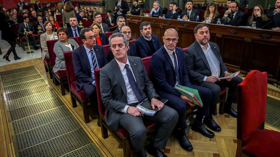 Se espera que este lunes el Tribunal Supremo de España dicte sentencia a los líderes catalanes encausados en el juicio del procés en Cataluña.