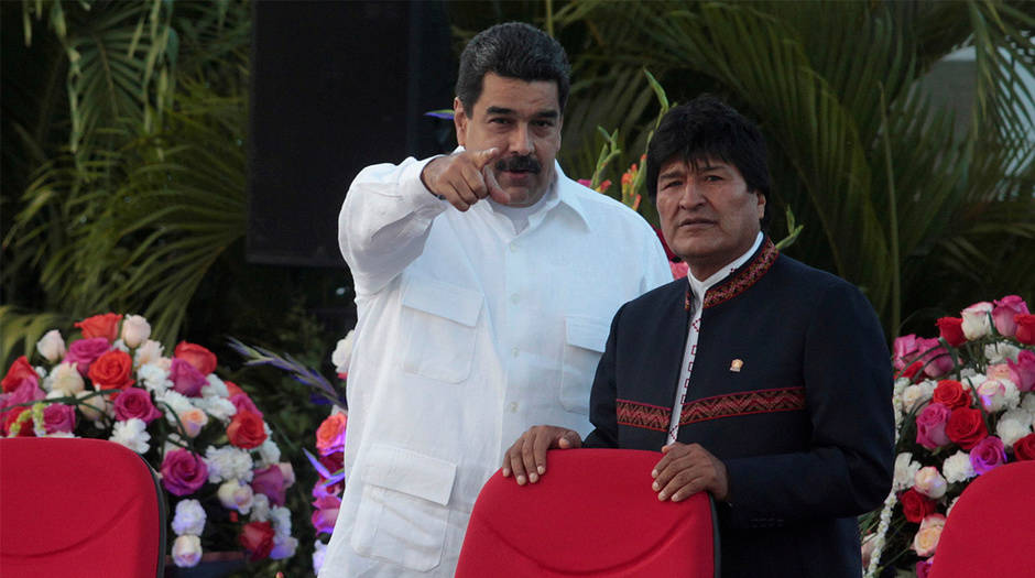 Dos activos actores del Foro de Sao Paulo han sido Nicolás Maduro y el expresidente de Bolivia, Evo Morales