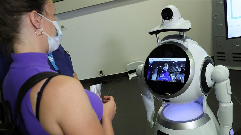 Los robots al frente en la línea de defensa sanitaria