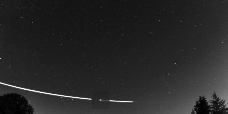 Trayecto del meteoroide captado por la ESA/ESA
