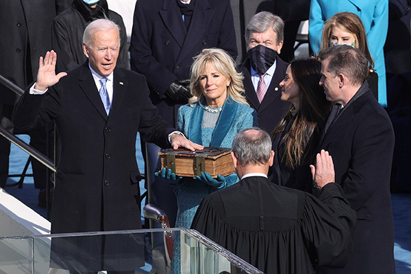 Un llamamiento a la unidad y al cambio, el discurso de Joe Biden al juramentarse