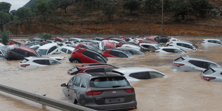 Las fuertes lluvias y tormentas continúan en España por el paso de una DANA (depresión aislada en niveles altos).