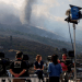 La erupción del volcán de La Palma incentiva el despliegue de los medios de comunicación en la isla