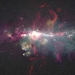 Imagen del centro galáctico obtenida a partir de las observaciones realizadas con distintos telescopios/ Ashley Barnes-Izaskun Jiménez-Serra-Juan García de la Concepción